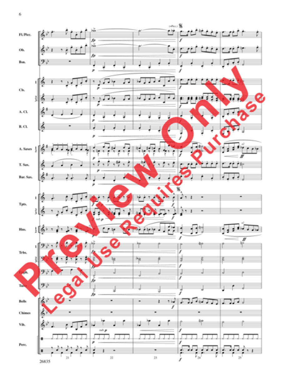 Snow Day Celebration! Concert Band scores gallery preview page 7