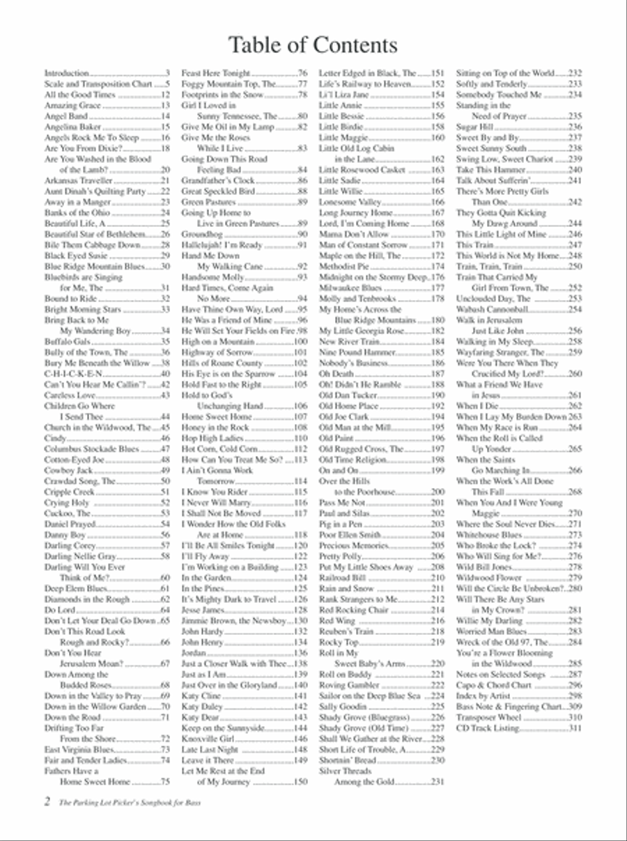 Parking Lot Picker's Songbook - Bass Edition Double Bass scores gallery preview page 4