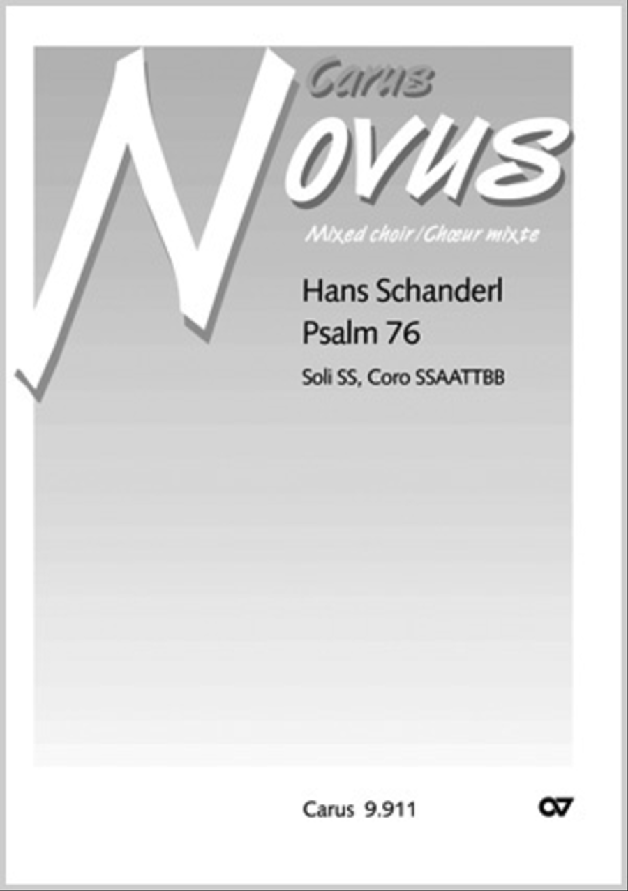 Psalm 76 SSAATTBB scores gallery preview page 1