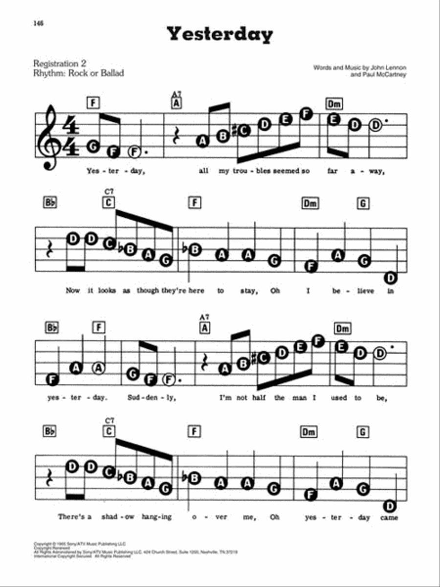 50 Great Songs Electronic Keyboard scores gallery preview page 6