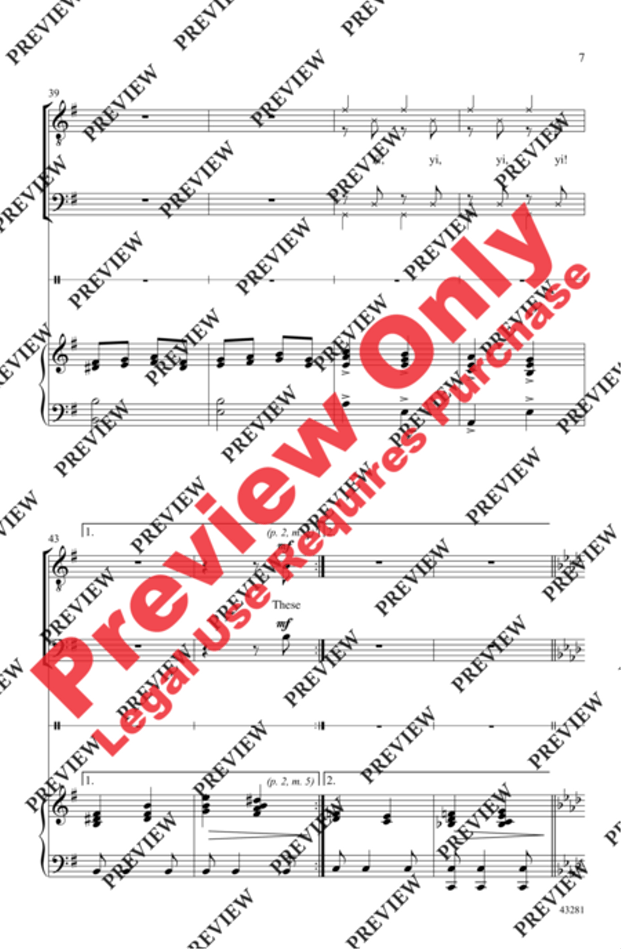 Cossacks of the Steppe Men's Choir scores gallery preview page 7