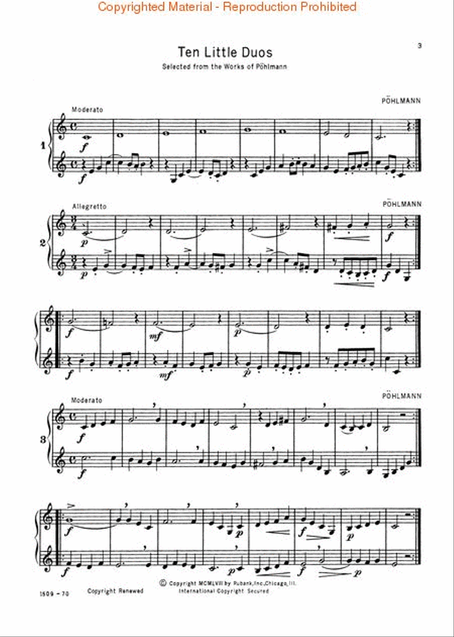 Selected Duets - French Horn (Volume1)