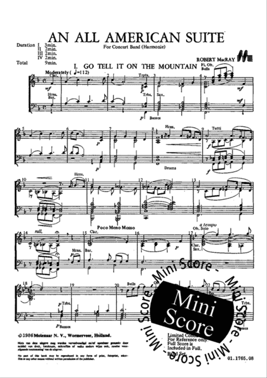 An all American Suite Concert Band scores gallery preview page 4