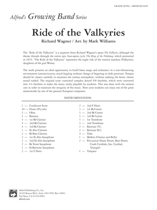 Book cover for Ride of the Valkyries: Score