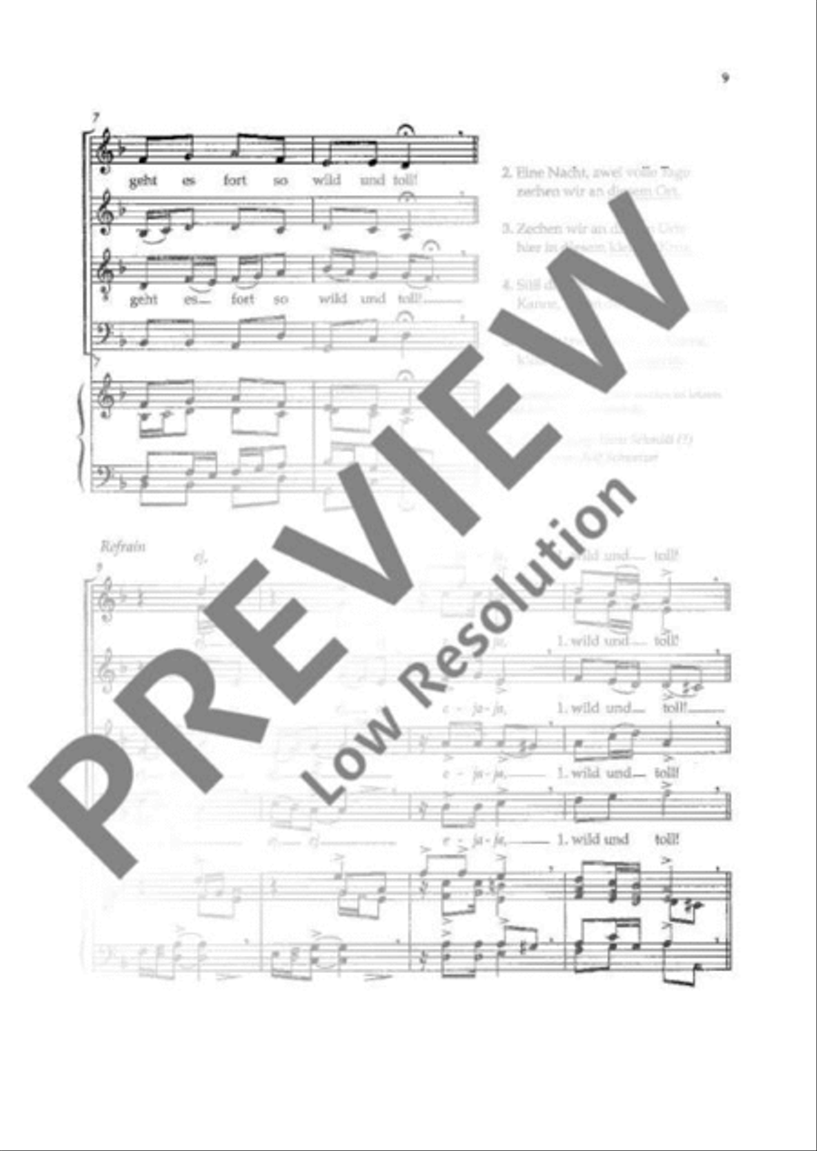 Five Baltic folk songs Five Baltic folk songs 4-Part scores gallery preview page 10