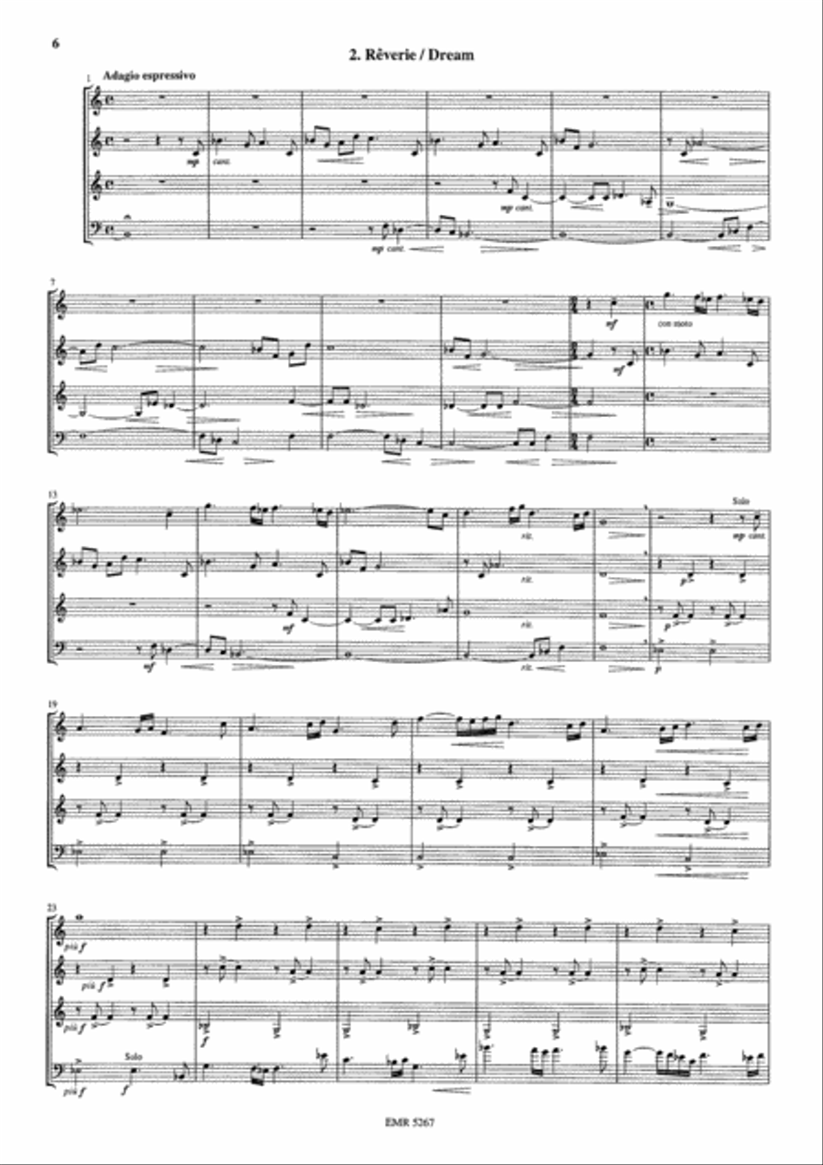 Three Episodes Brass Quartet scores gallery preview page 4