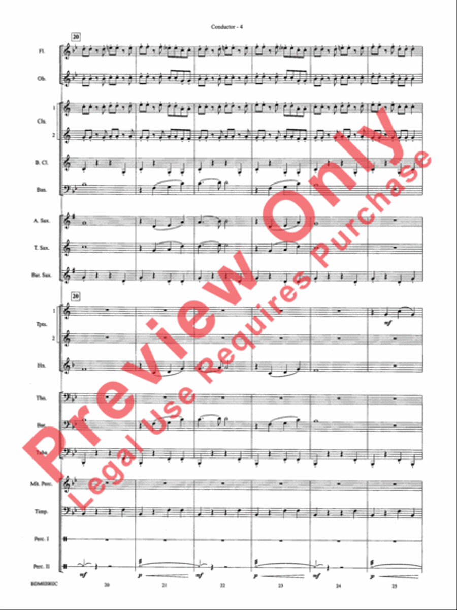To Honor, Thank and Remember Concert Band scores gallery preview page 7