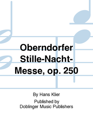 Book cover for Oberndorfer Stille-Nacht-Messe, op. 250