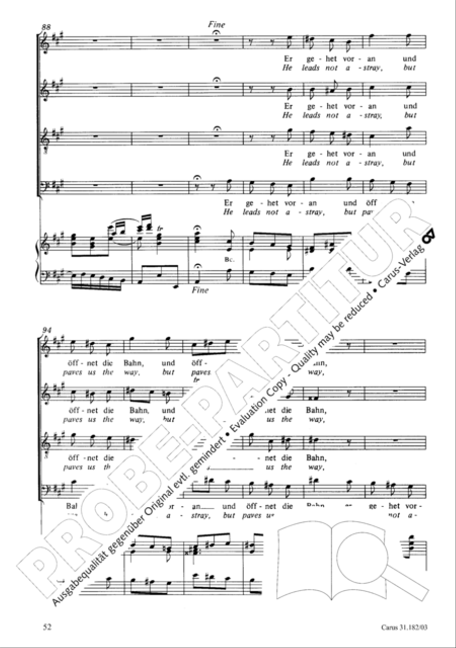 Himmelskonig, sei willkommen (King of heaven, be most welcome) ATB scores gallery preview page 52