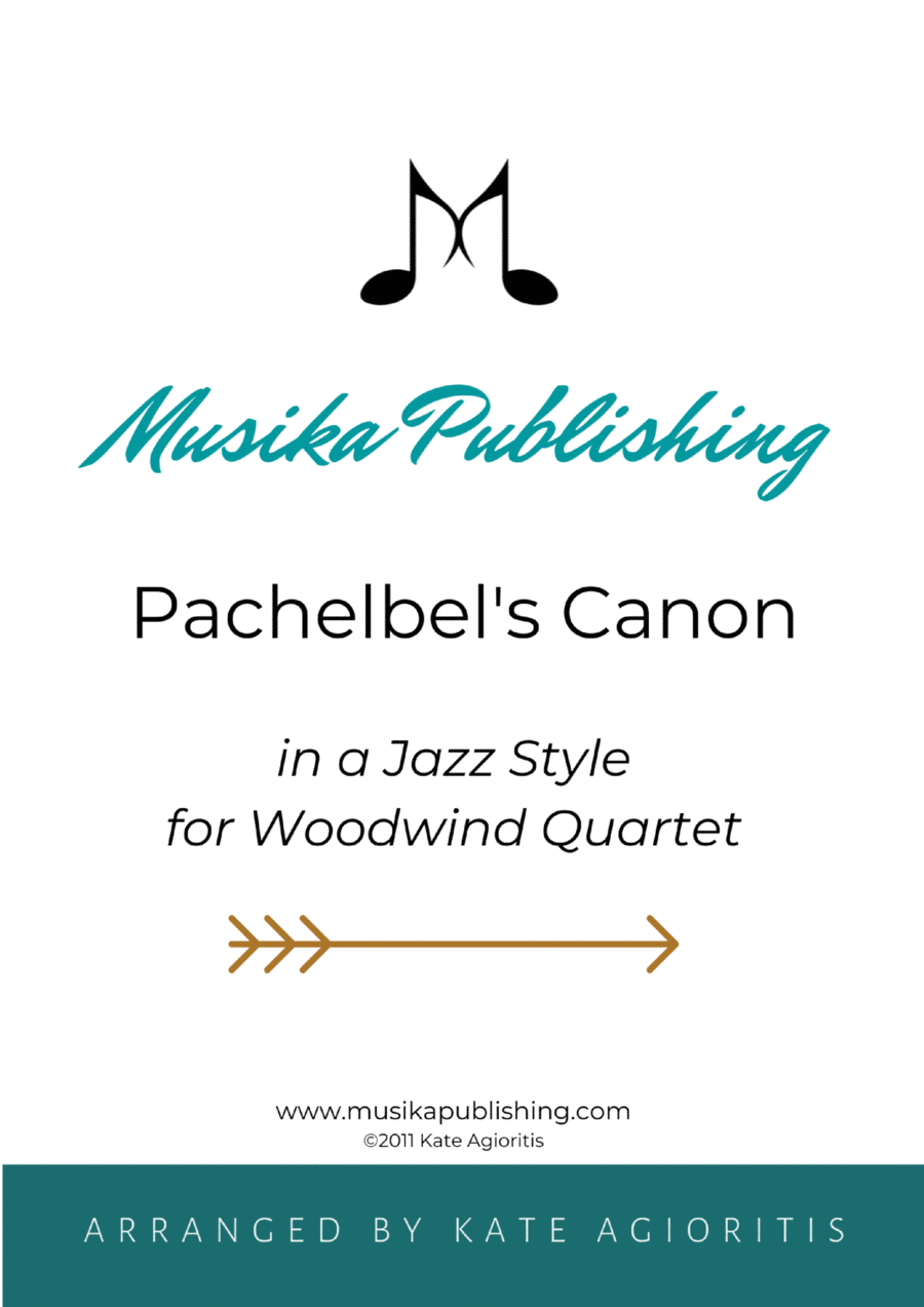 Pachelbel's Canon - in a Jazz Style - for Woodwind Quartet Woodwind Quartet scores gallery preview page 1