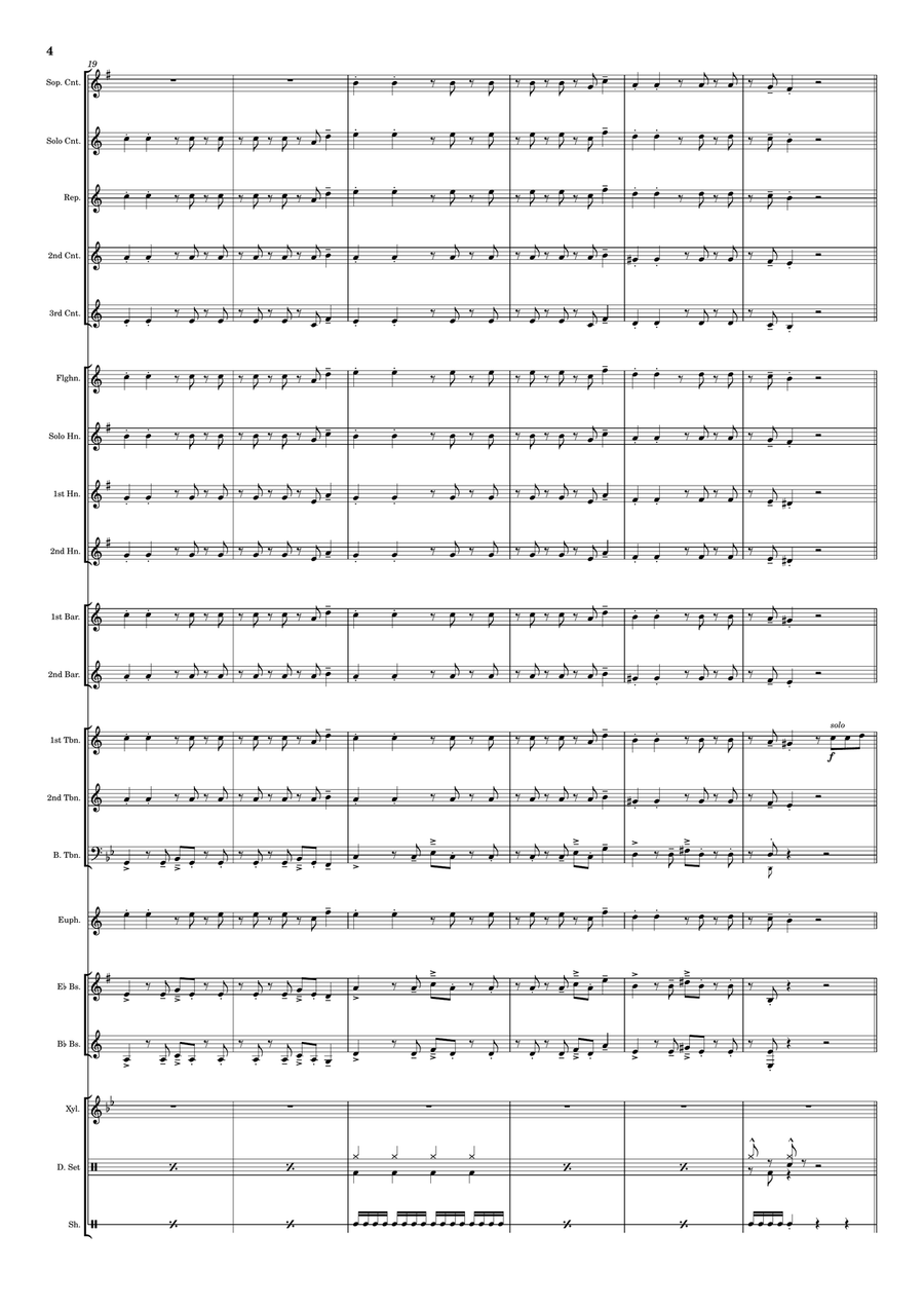 Bad Guy Brass Band scores gallery preview page 5
