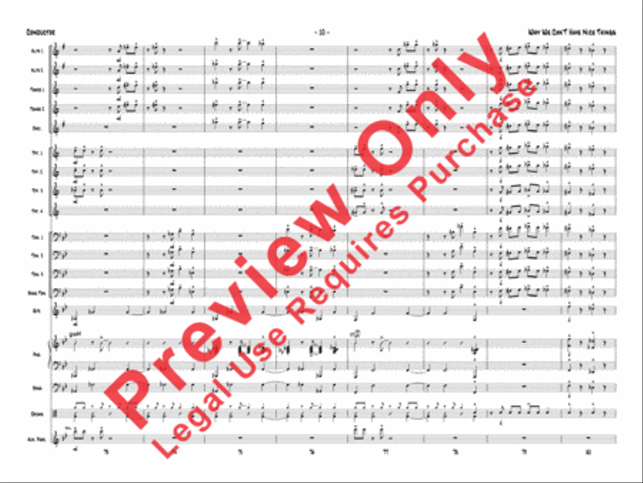Why We Can't Have Nice Things Jazz Ensemble scores gallery preview page 11