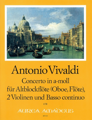 Book cover for Concerto in A minor RV 108