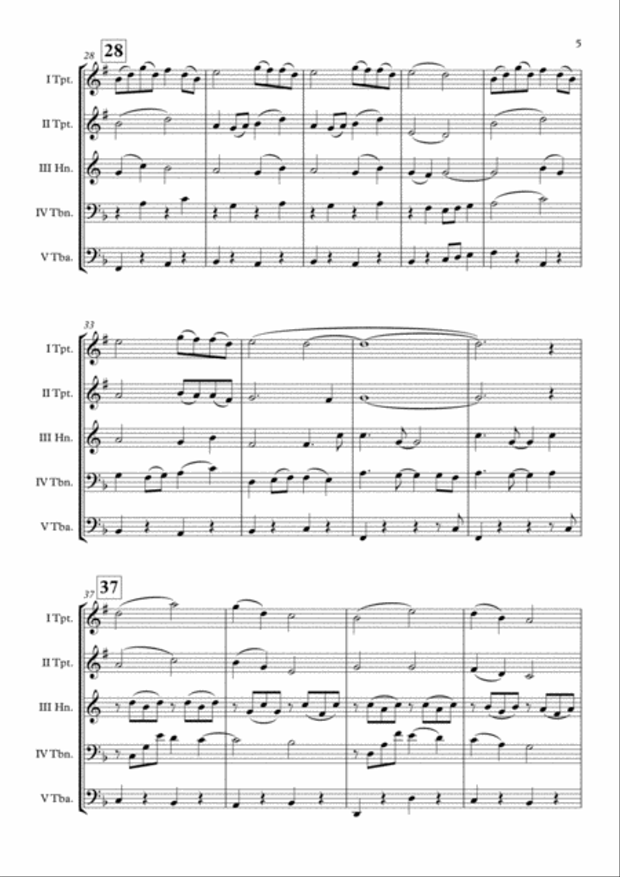 God Bless Us Everyone God Bless Us Everyone Brass Quintet scores gallery preview page 6