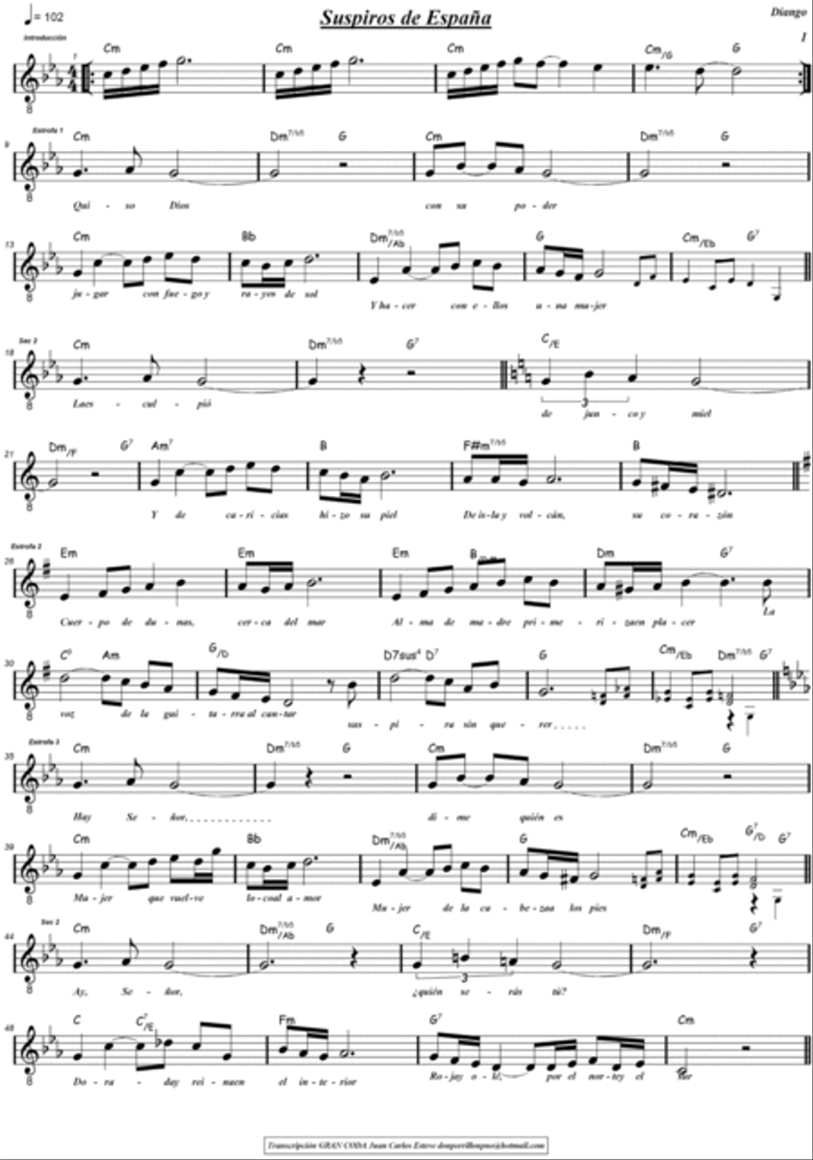Suspiros De Espana Piano scores gallery preview page 4