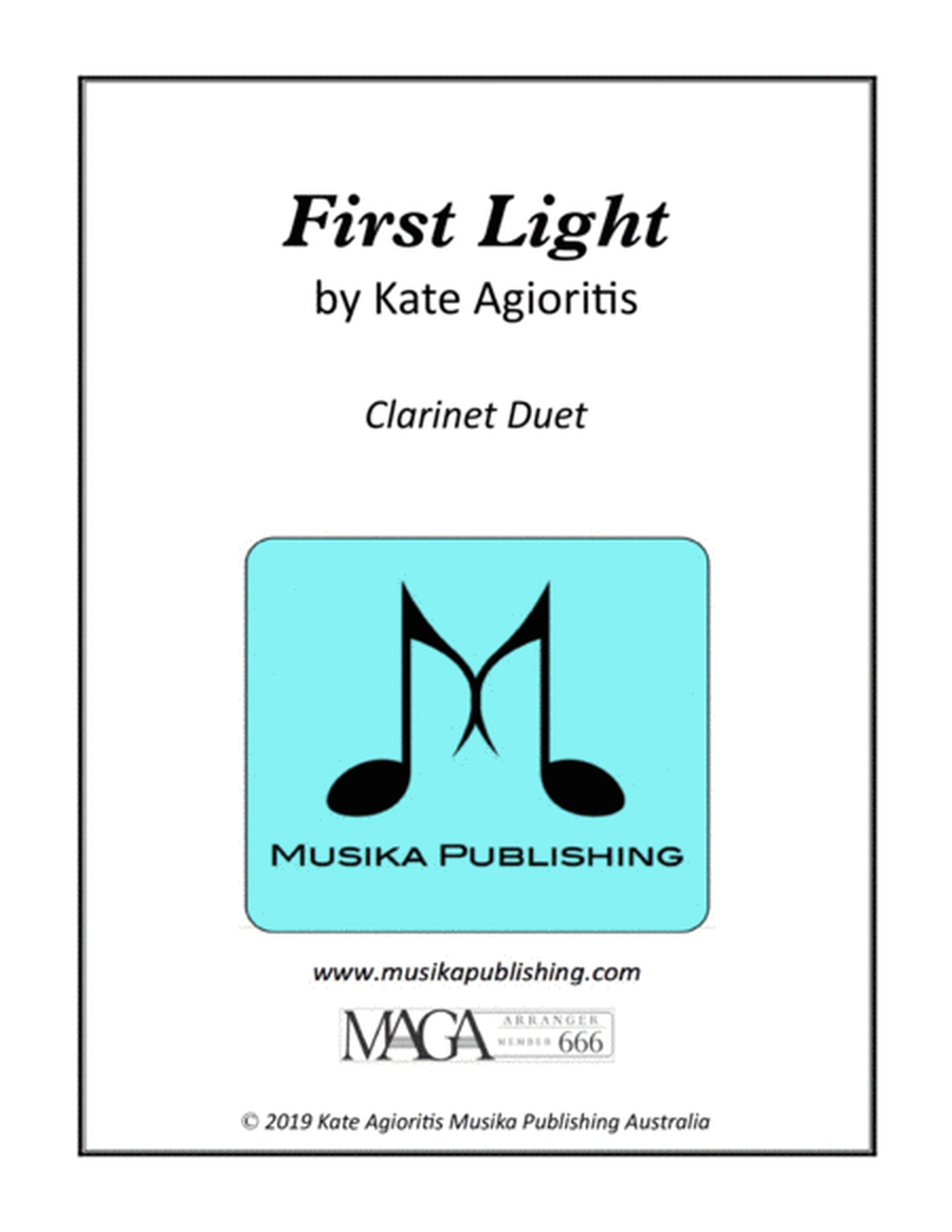 First Light - Clarinet Duet image number null