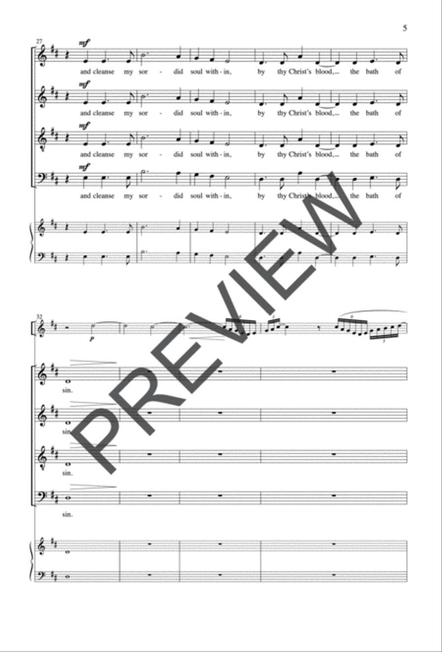 O Thou Great Power, in Whom I Move Divisi scores gallery preview page 4