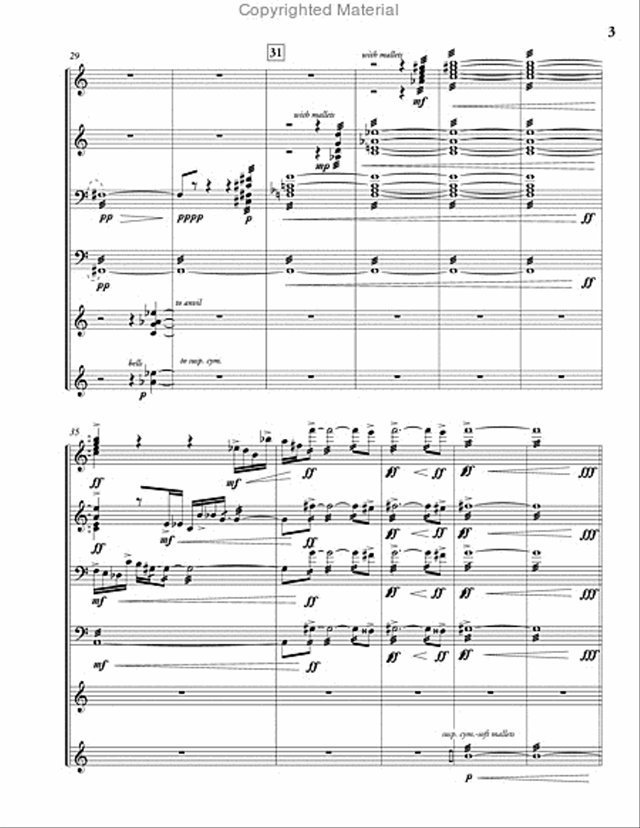 Normandy Beach - 1944 Percussion Ensemble scores gallery preview page 4