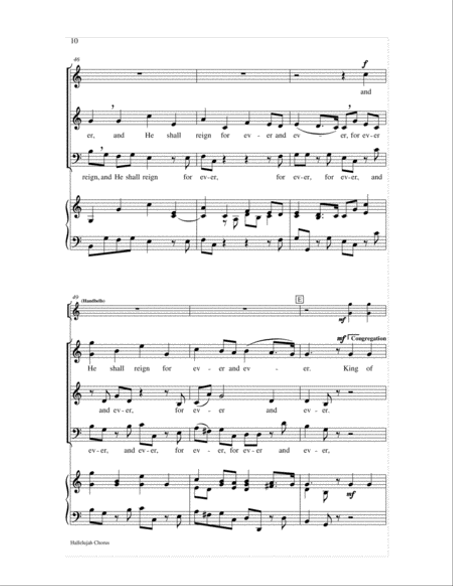 Hallelujah Chorus-SAB-Digital Download 3-Part scores gallery preview page 10