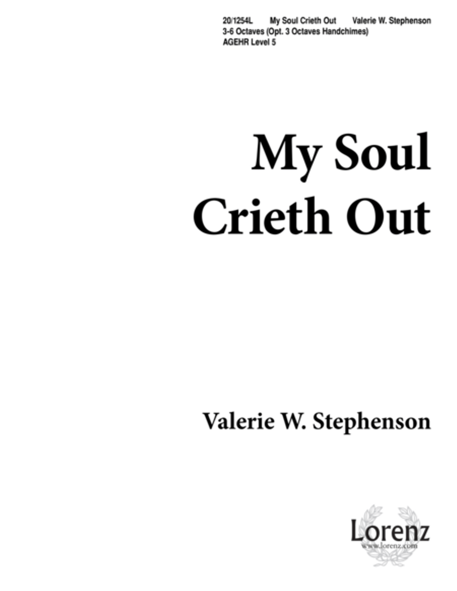 My Soul Crieth Out 5-Octaves scores gallery preview page 1