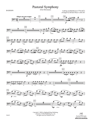 Pastoral Symphony (First Movement): Bassoon
