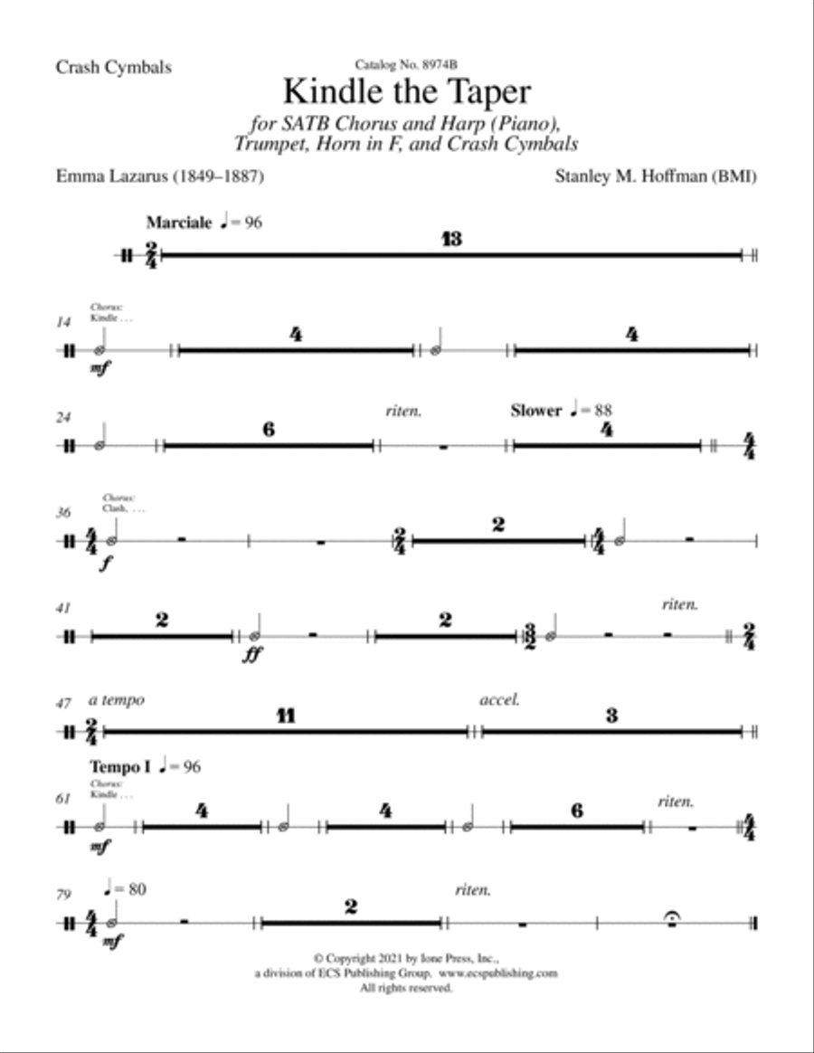 Kindle the Taper Choir scores gallery preview page 5