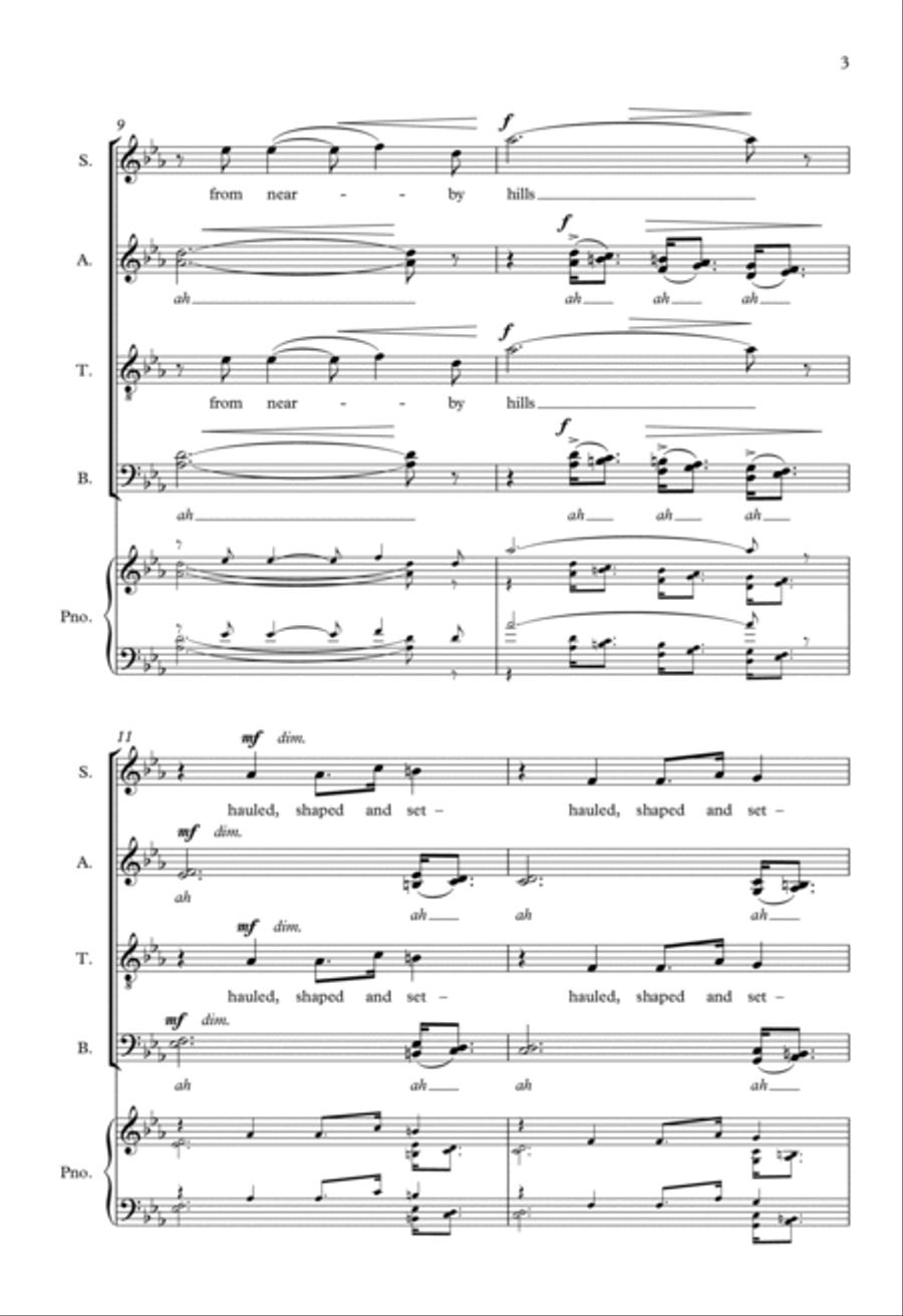 Pilgrimage Song Pilgrimage Song Choir scores gallery preview page 3