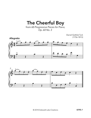 Book cover for Cheerful Boy, Op. 60 No. 3