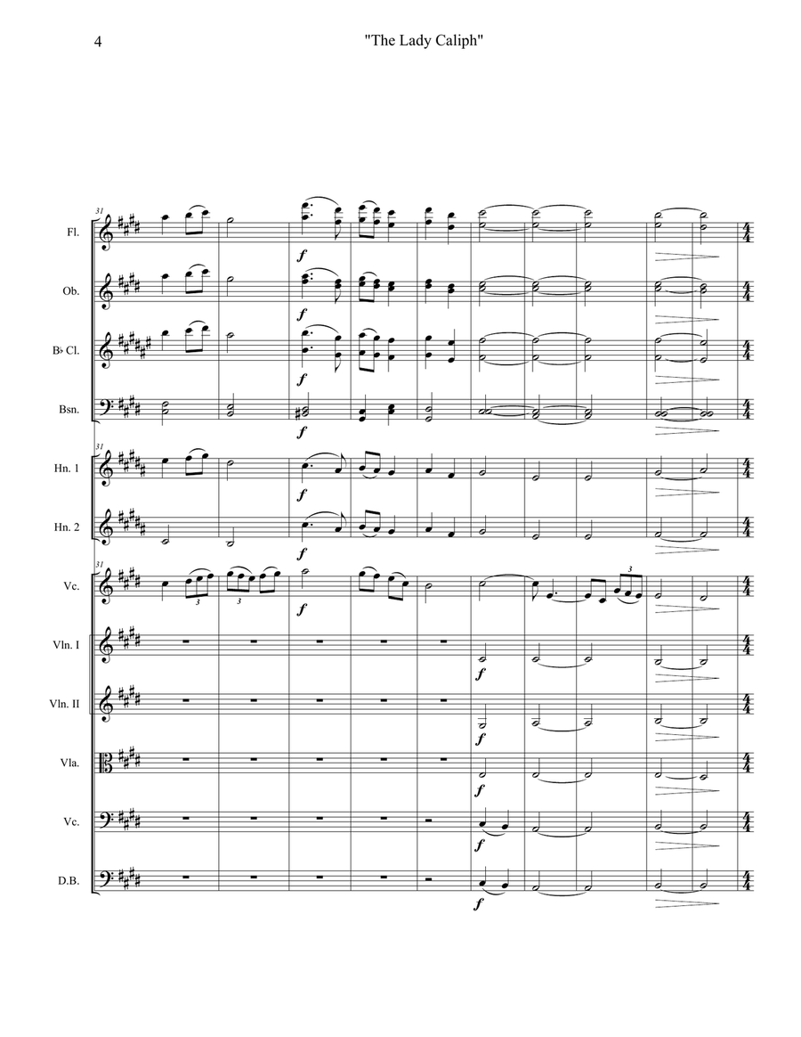 La Califfa Full Orchestra scores gallery preview page 5
