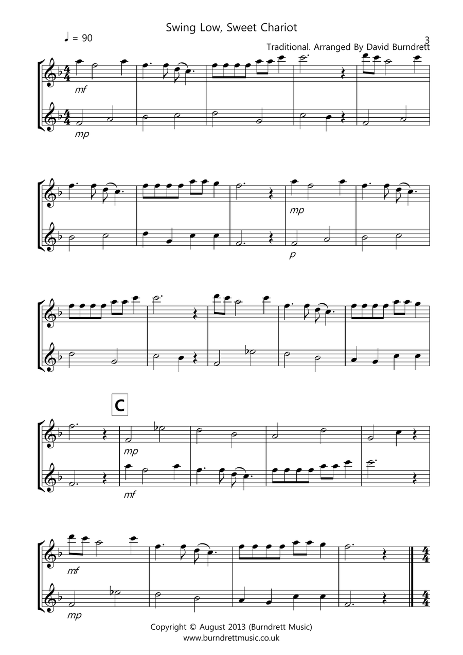 8 Duets for Flute And Oboe Woodwind Duet scores gallery preview page 3