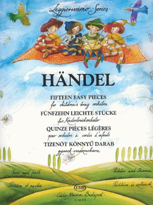 Book cover for Fifteen (15) Easy Pieces For Children's String Orchestra Score And Parts