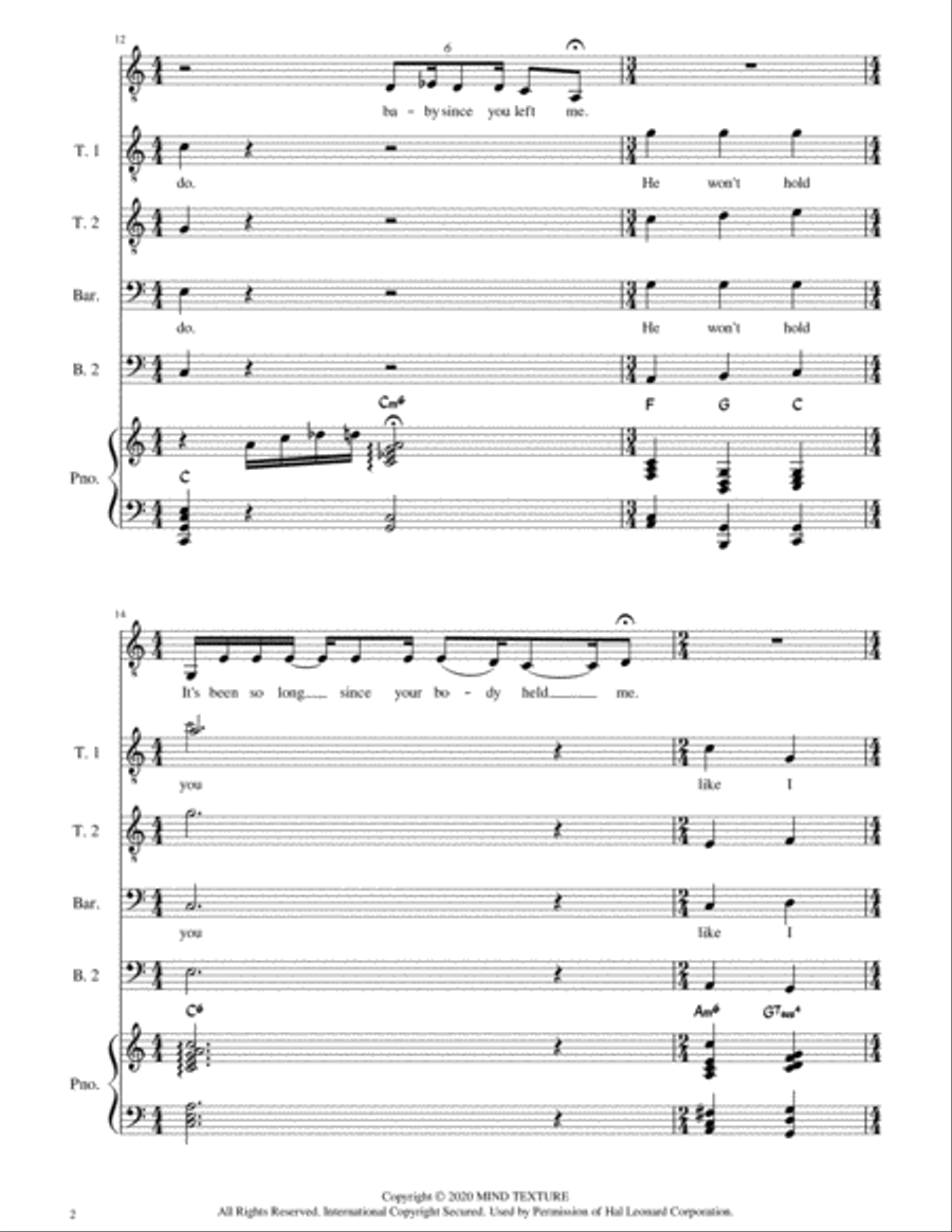 He Won't Hold You (original Version) TTBB scores gallery preview page 2