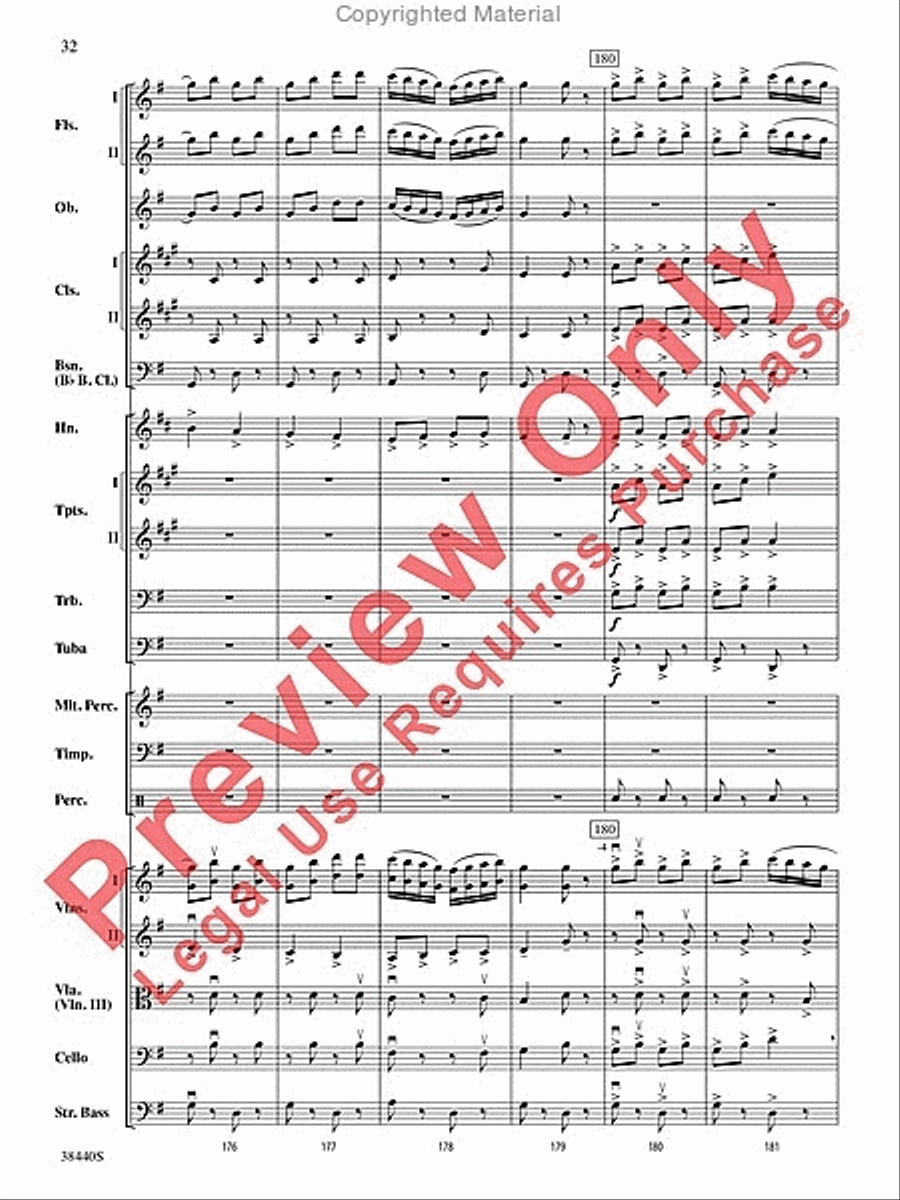 Leroy Anderson's Irish Suite, Part 1 (Themes from) Full Orchestra scores gallery preview page 33
