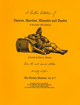 Book cover for A Further Collection of Dances. Marches, Minuetts & Duetts of the Later 18th Century