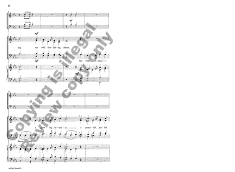 Around the World the Shout Resounds 4-Part scores gallery preview page 9