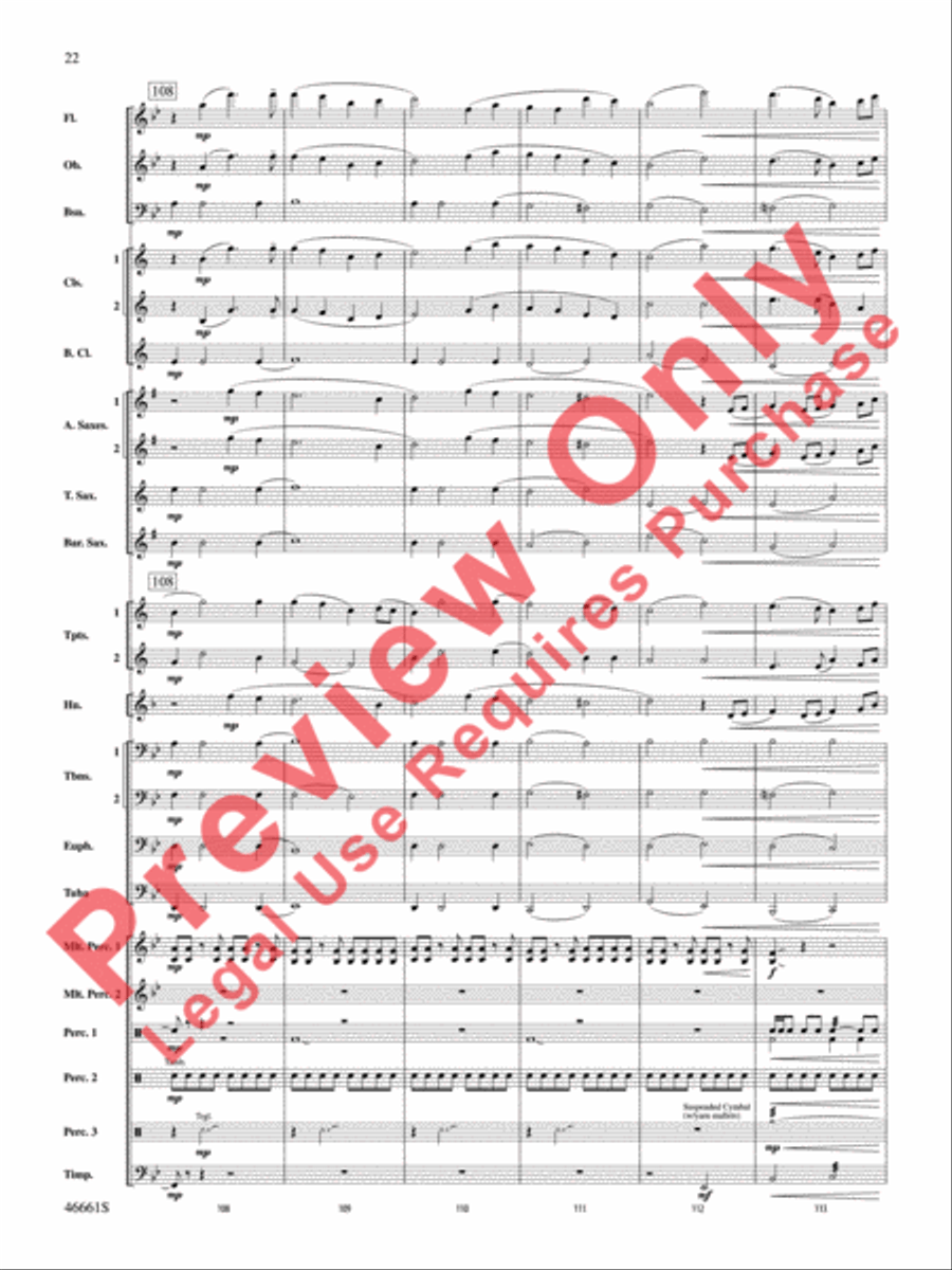 Nine Mile Saga Nine Mile Saga Concert Band scores gallery preview page 23