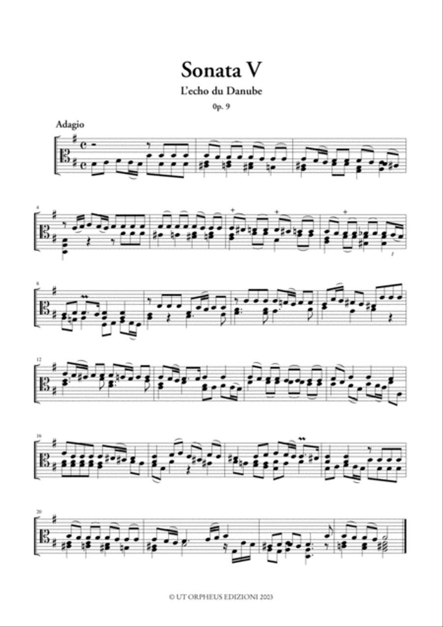 4 Sonatas for Viol Viola scores gallery preview page 2