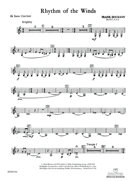Rhythm of the Winds: B-flat Bass Clarinet
