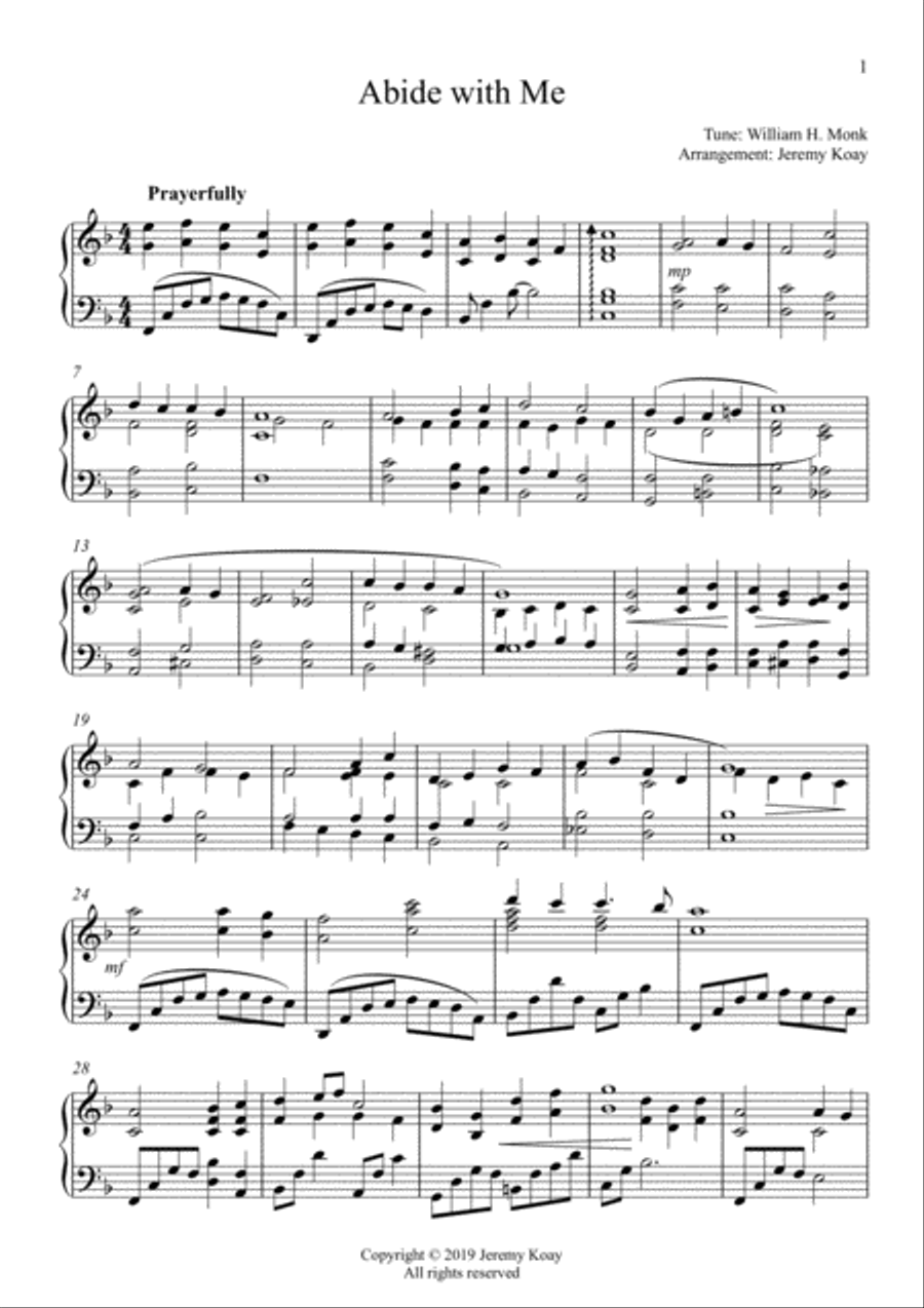 Abide with Me (Solo Piano) Piano Solo scores gallery preview page 2