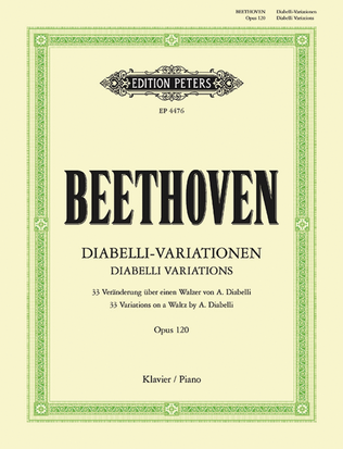 Book cover for Diabelli Variations Op. 120 for Piano