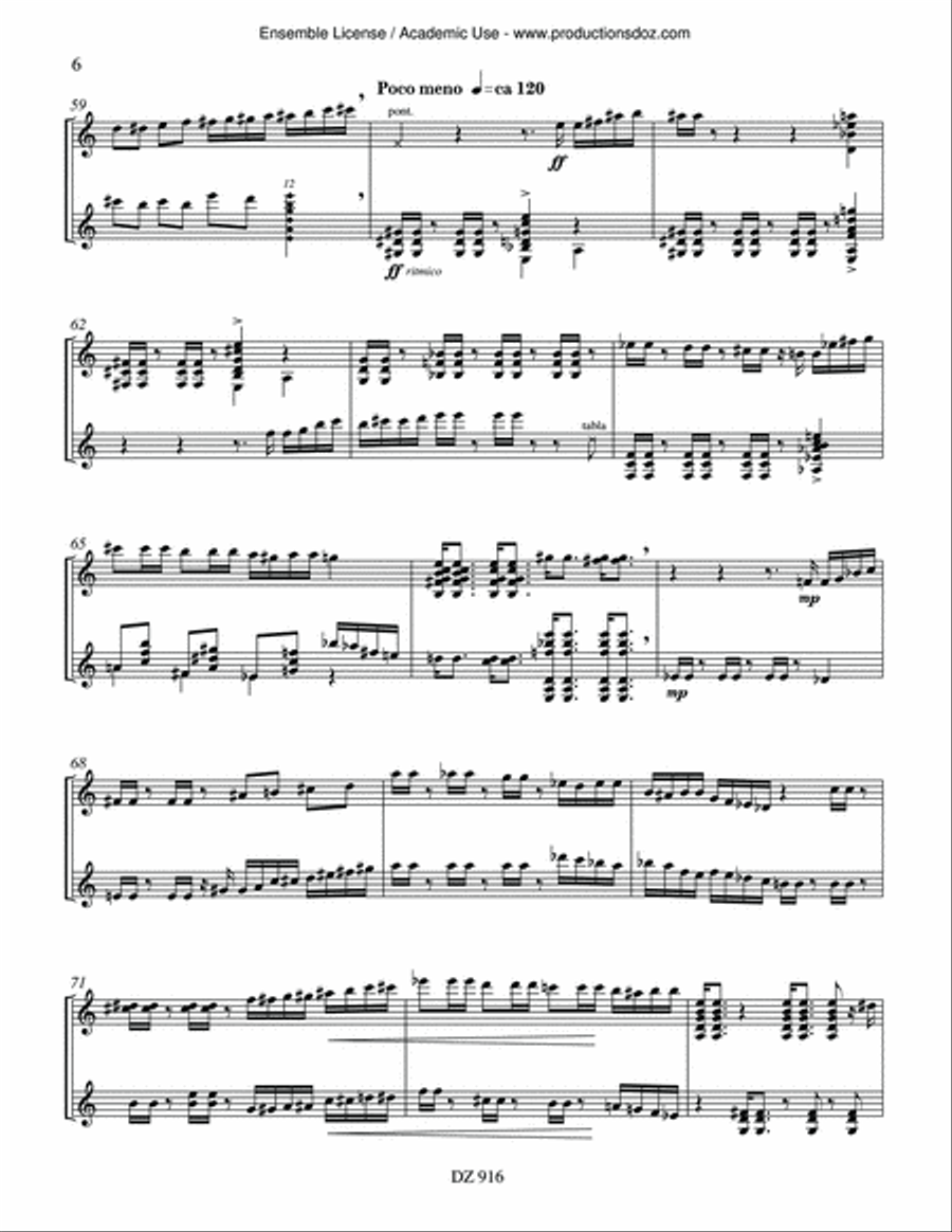 Trois cycles Classical Guitar scores gallery preview page 6