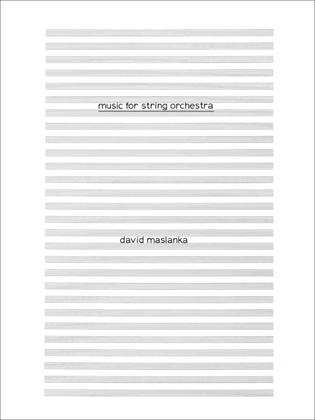 Music For String Orchestra