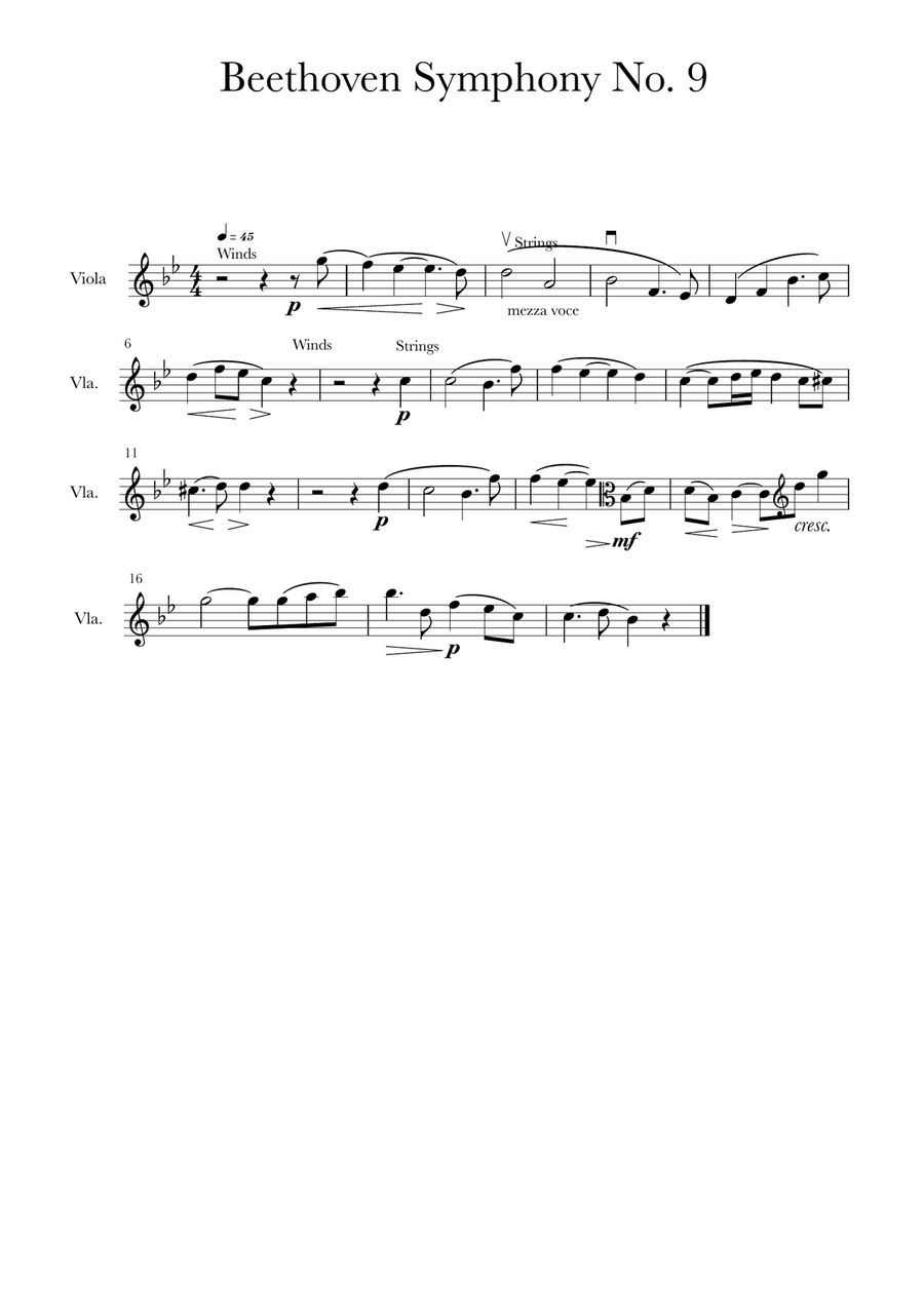 Beethoven Symphony No. 9 
