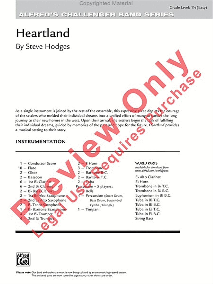 Heartland Heartland Concert Band scores gallery preview page 2