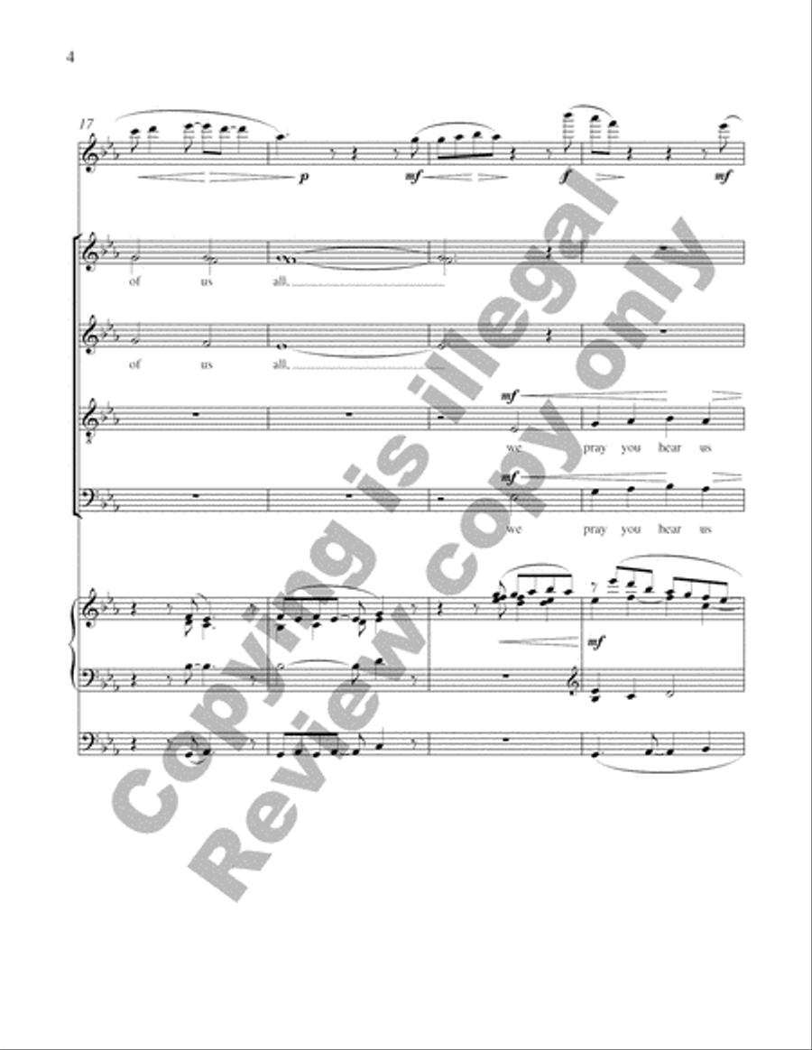 Creator of the Stars of Night (Choral Score) 4-Part scores gallery preview page 6