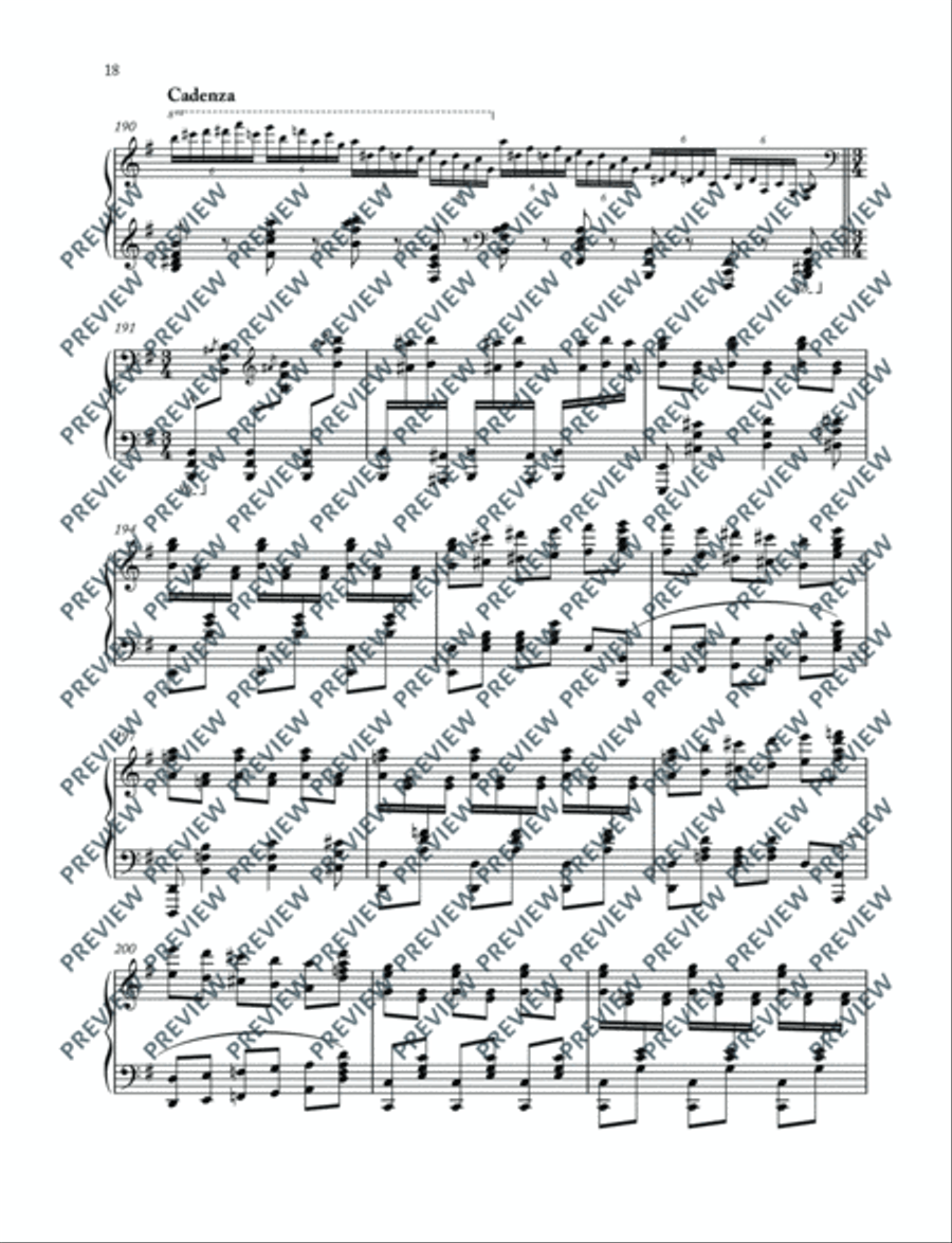 Carmen Paraphrases Piano Solo scores gallery preview page 19