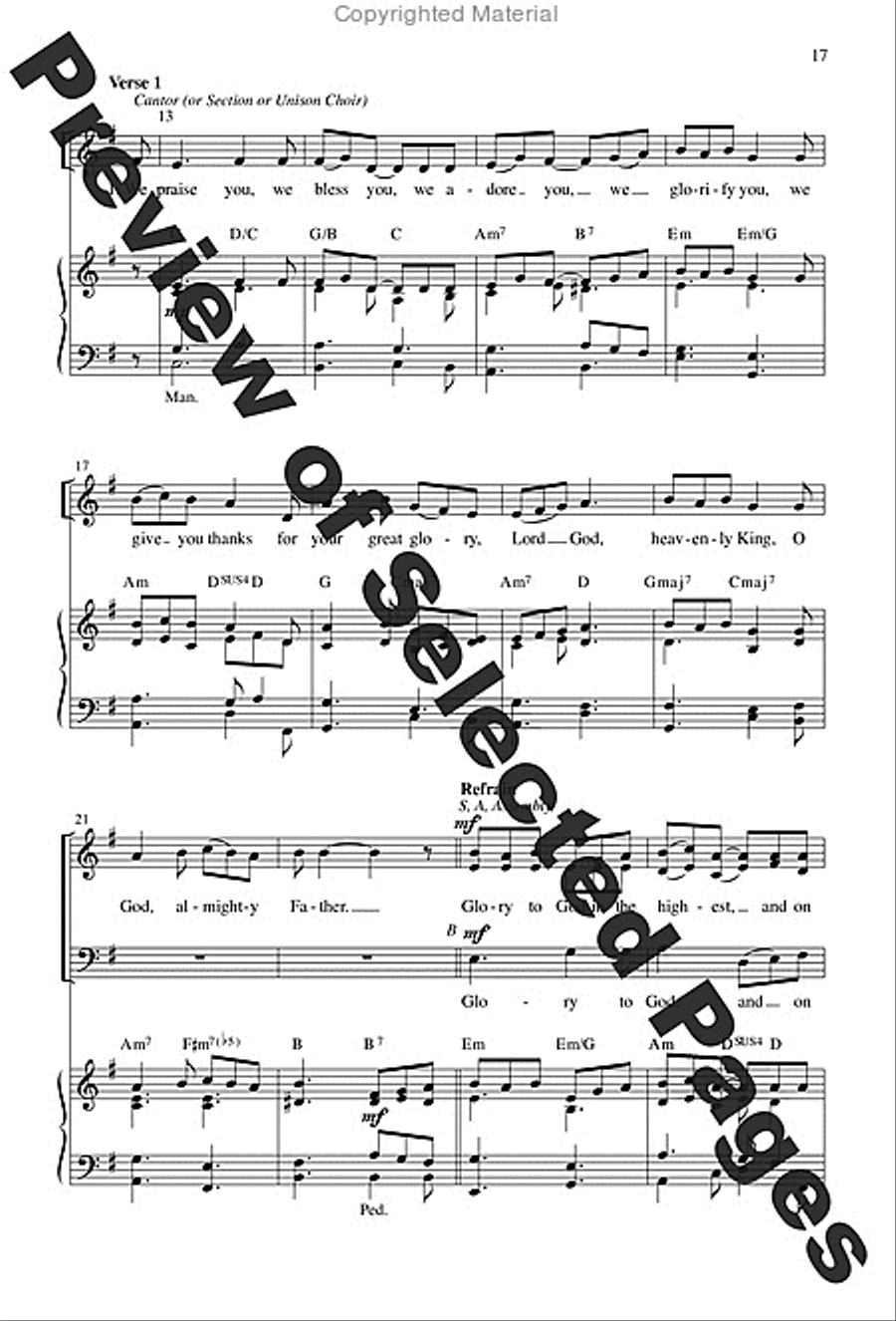 Mass of the Angels and Saints - Choral / Accompaniment Edition 3-Part scores gallery preview page 12