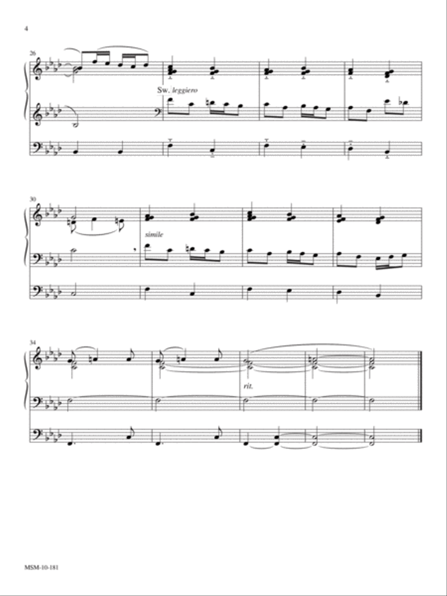 Theme and Variations on Noël Nouvelet Organ scores gallery preview page 4