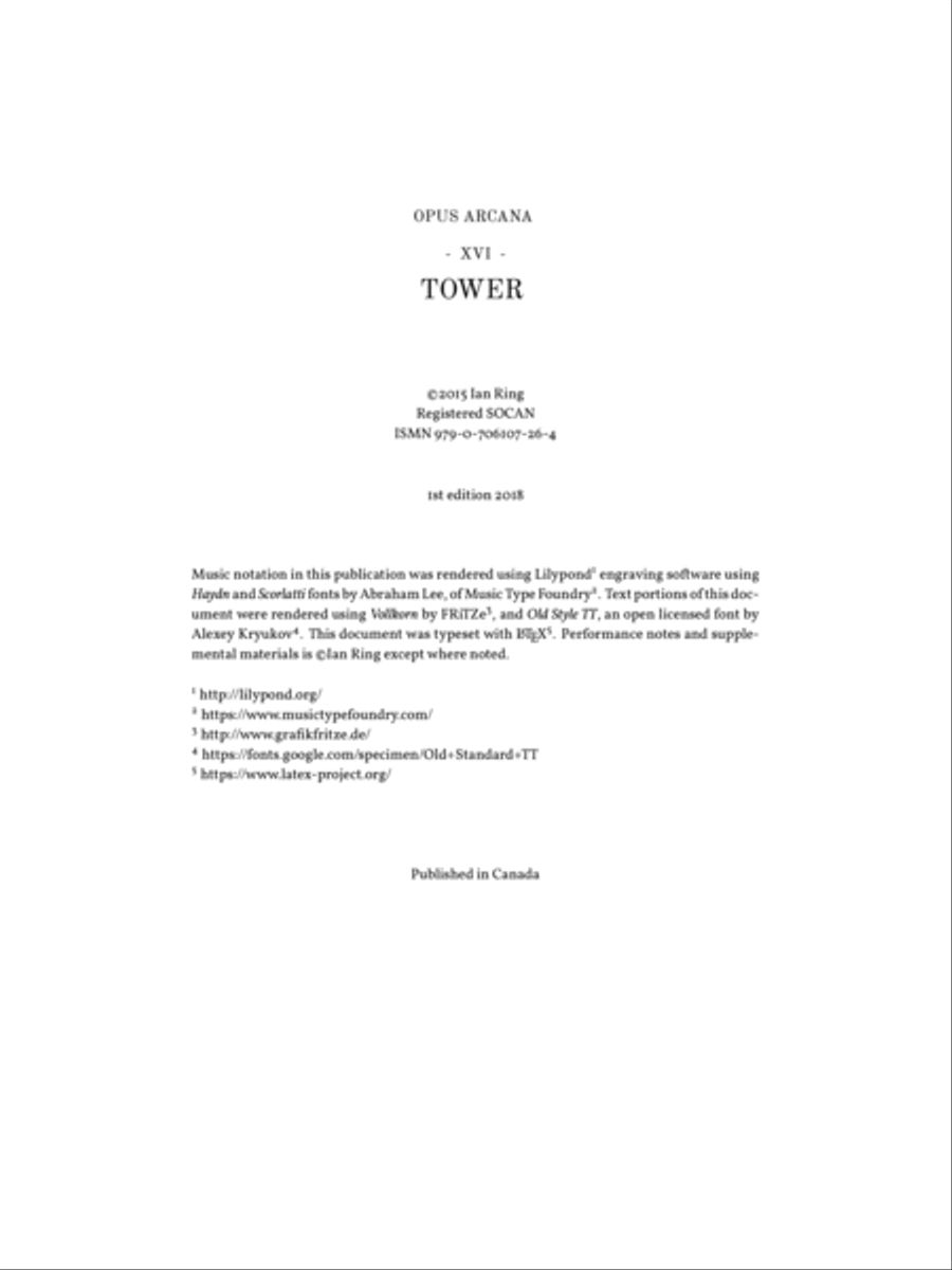Ian Ring - Opus Arcana - 16 - Tower Piano Solo scores gallery preview page 2