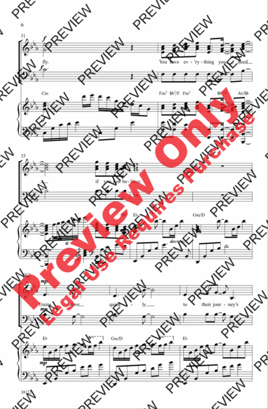 Believe 3-Part scores gallery preview page 17